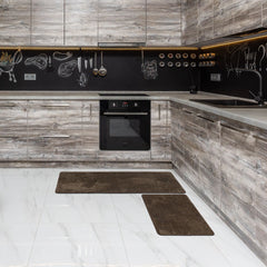 Luxurious Speckled Kitchen Rug Set - 20x32 & 20x48 Inches Kitchen Mats - 48"L x 20"W x 2/8"H