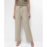 DKNY Tie Front Twill Trousers