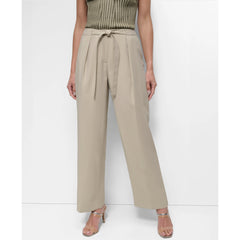 DKNY Tie Front Twill Trousers