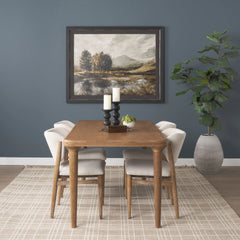 Suvan 72" Medium Brown Rectangular Solid Wood Table