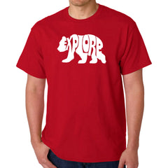 LA Pop Art Men's Word Art T-Shirt - Explore