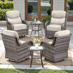 Pocassy 24"x24"x6" Thick Cushions Indoor/Outdoor Deep Seat Cushion