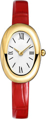 MASTOP Bracelet Watch for Women - Elegant 24mm Oval Dial Bangle Watch - Gold Jewelry Style Quartz Wristwatch - Gift for Her