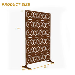 Outdoor Free Standing Metal Privacy Screen