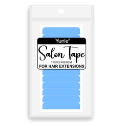 Hair Extension Tape Replacement Pre-Cut Tape for Extensions 60 PCS Professional Blue 4x0.8CM/1.6x0.3IN