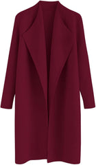 CHICWISH Women's Classy Open Front Knit Coat Cardigan Coatigan Light Jacket