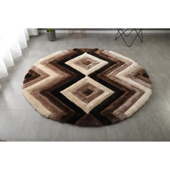 Mateos Shag Collection Geometric Area Rug