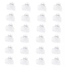 Cobahom 12 Pcs Small Claw Clips 1.2 Inch Plastic No-Slip Mini Clips for Thin Hair Styling Accessories for Women and Girls (Brown)