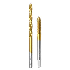 3/8"-16 UNC Tap and 5/16" Drill Bit Kit, M2 HSS Drill and Tap Set, Combination of Drill and Tap Kit for Metal