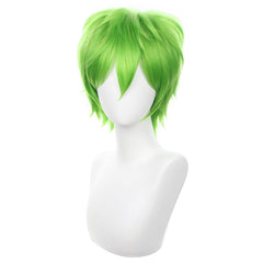 COSPLAZA Short Black Cosplay Wig Spiky Fluffy Heat Resistant Synthetic Hair Emo Wig