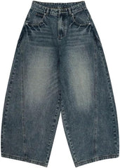 Men's Washed Loose Jeans