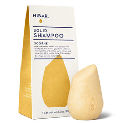 HIBAR - Moisturize Shampoo Bar - For Dry, Frizzy Hair - Deeply Nourishing & Hydrating - With Coconut Oil & Vitamin B5 - Plastic-Free - Soap, Paraben & Sulfate-Free - Color Safe & Vegan -1 Solid Bar