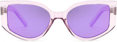 Retro Cat Eye Sunglasses for Women Oversized Sun Glasses Trendy with UV Protection Shades