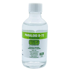 Paraloid B-72 Archival Adhesive & Consolidant in Acetone – Mint State Restoration (MSR) – Available in 5%, 10%, 25% (5% Low Strength, 8 oz)