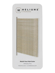 Heliums Bobby Pins - Darkest Brown - 2 Inch Wavy Hair Pins, Color Matched for Dark Brown Hair, 48 Count
