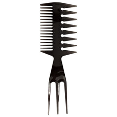 Losaria Hair Pick Comb, 3 In 1 Fish Tail Bone Shape Professional Stylist Comb, Amber (Hairdressing Salon, Home Personal Application, All Kinds of Hair Styling)