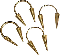 1 Piece Unique Long Spikes Circular Barbell Spiked Horseshoe Ring - Septum Cartilage Piercing - Body Jewelry