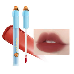 COLORKEY Capybara Airy Lip Lacquer, Matte Velvet Lipstick, Non-Sticky Long-Lasting, Waterproof Low Saturation Foggy Finish (R666)
