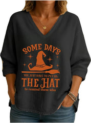 Some Days You Just Have To Put On The Hat To Remind Them Who They'Re Dealing With Vneck Shirt