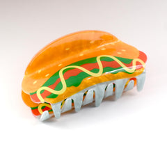 Tomato Shape Hair Claw Clip Dopamine Fruit Non-Slip Hair Accessories 3.2" X 2" for Thin Hair Women Girls, Red Tomato