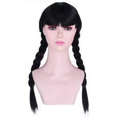 Kids Purple Braided Wig for Girls Child Long Braid Purple Wig Cosplay Synthetic Wigs with Wig Cap