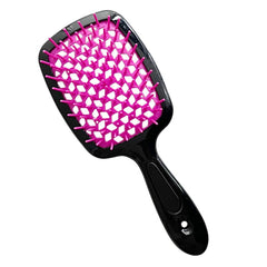 Curl Defining Brush Vented Hair Brush Hairbrush for Wet & Dry Hair For Women and Men Less Pulling Pain-Free Brushing (Glitter Purple)