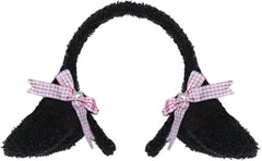 Cute Lamb Ears Hair Band with Bowknot Sheep Headband Fancy Dress Cosplay Costume