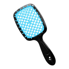 Curl Defining Brush Vented Hair Brush Hairbrush for Wet & Dry Hair For Women and Men Less Pulling Pain-Free Brushing (Glitter Purple)