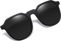 Clip-on Sunglasses Polarized TR90 Frame Anti-Glare Driving Glasses for Prescription Glasses 8848