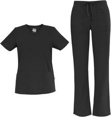 Maevn TRU TC 19102 Women's V-neck & Straight Leg Pant Set