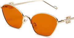 Shades Sunglasses, Large Sunglasses with Metal Frame, Pilot Sunglasses for Parties and Outdoor Sports(Green,14 * 14 * 4 cm)