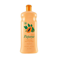 Papaya Milk Body Lotion, Nourishing and Hydrating Papaya Body Moisturizer, Large Capacity Papaya Milk Body Cream for Daily Use, For All Skin Types (21OZ, Yellow)