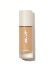 SHEGLAM Skinfinite Hydrating Foundation Flawless Dewy Foundation Hydrating Coverage Invisible Pore Concealer Pore-less Non-Greasy Lightweight Natural Soft Liquid Foundation-Sand