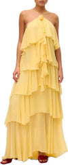 Women Y2k Backless Long Dress Halter Tie Neck Maxi Dress Flowy Beach Sundress Summer Streetwear