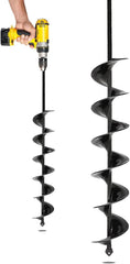 2"x32" Auger Drill Bit for Planting, Garden Auger for Planting Bulbs with Drill for 3/8" Hex Drive