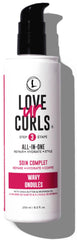 Love Ur Curls All in One Curl Cream Styler, Anti Frizz Curling Cream for Curly Hair, Repair, Define, Hydrate & Style with Shea Butter, 250mL