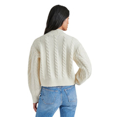 Steve Madden Marcie Cropped Cable Knit Sweater