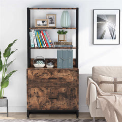 Bookcases with Drawers, Multi-Functional Shelf Units for Collection