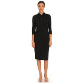 Donna Morgan Stretch Twisted Neckline Sheath Dress