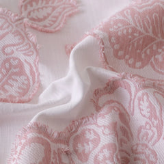Premium Cotton Jacquard Duvet Cover Set, Elegant Floral Texture, Soft & Durable 3-Piece Bedding