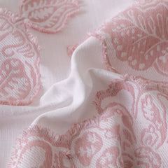 Premium Cotton Jacquard Duvet Cover Set, Elegant Floral Texture, Soft & Durable 3-Piece Bedding