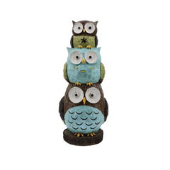 Stacked Owls Outdoor Garden Statue - 30.25"