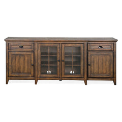 Magnussen Home Bay Creek Toasted Nutmeg 80" Console - 80"W x 18"D x 32"H