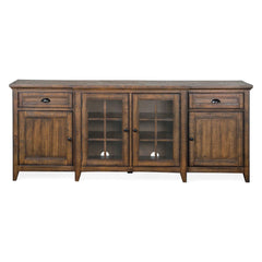 Magnussen Home Bay Creek Toasted Nutmeg 80" Console - 80"W x 18"D x 32"H