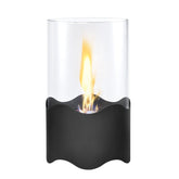 Portable Table Top Fire Pit Burner Heater Black