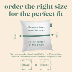 Set of 2 Decorative Throw Pillow Insert, Down and Feathers Fill 100% Cotton Cover Square Pillow Insert