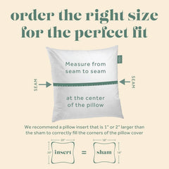 Set of 2 Decorative Throw Pillow Insert, Down and Feathers Fill 100% Cotton Cover Square Pillow Insert