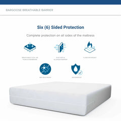 Zippered Sofa Sleeper Mattress Protector, Elite Bed Bug, Dust Mite and Waterproof Mattress Encasing for Pullout Couch, 6" Deep