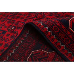 ECARPETGALLERY Hand-knotted Finest Khal Mohammadi Red Wool Rug - 4'10 x 6'6