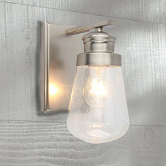 1 Light Vanity lighting in Brushed Nickel Finish